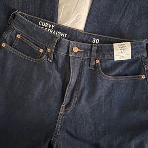 ⚡️LAST CHANCE⚡️ JCREW Curvy '90s classic straight jean in Rinse wash